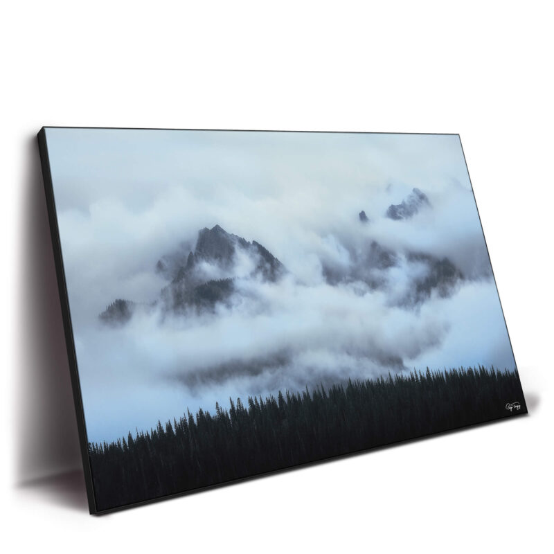 Mountain Clouds Black and White Wall Decor by Paige Tingey