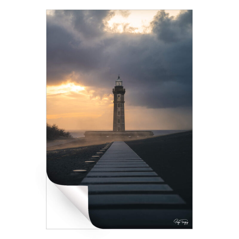 Lighthouse Grey Wall Art by Paige Tingey