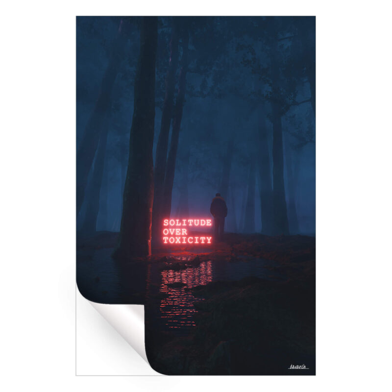 Words of the Wild Dark Wall Art by Davansh Atry