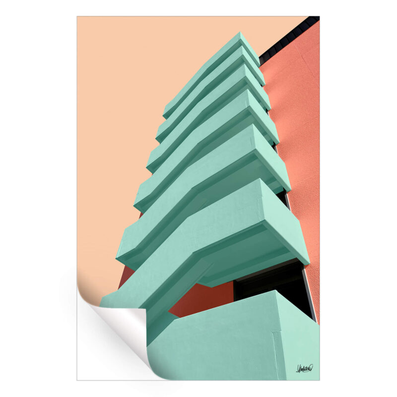 Sliced Cucumber Orange Wall Art by Yamakasino