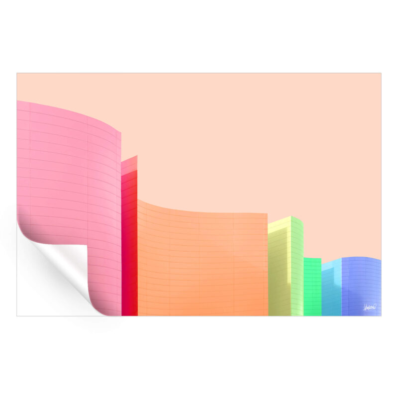 Rainbow Flag Vibrant Wall Art by Yamakasino