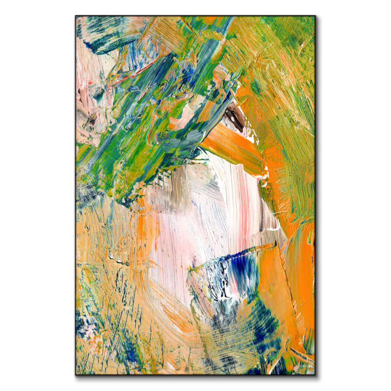 Decision Making Amid Uncertainty I Orange Wall Art by Artur Chen