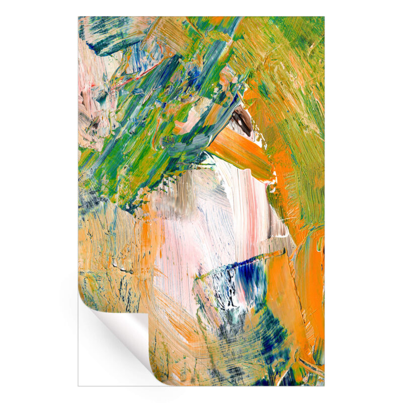 Decision Making Amid Uncertainty I Orange Wall Art by Artur Chen