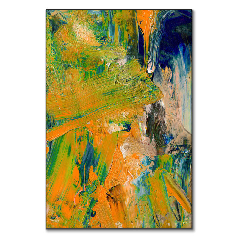 Decision Making Amid Uncertainty II Orange Wall Art by Artur Chen