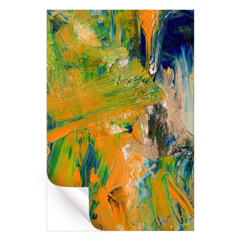 Decision Making Amid Uncertainty II Orange Wall Art by Artur Chen