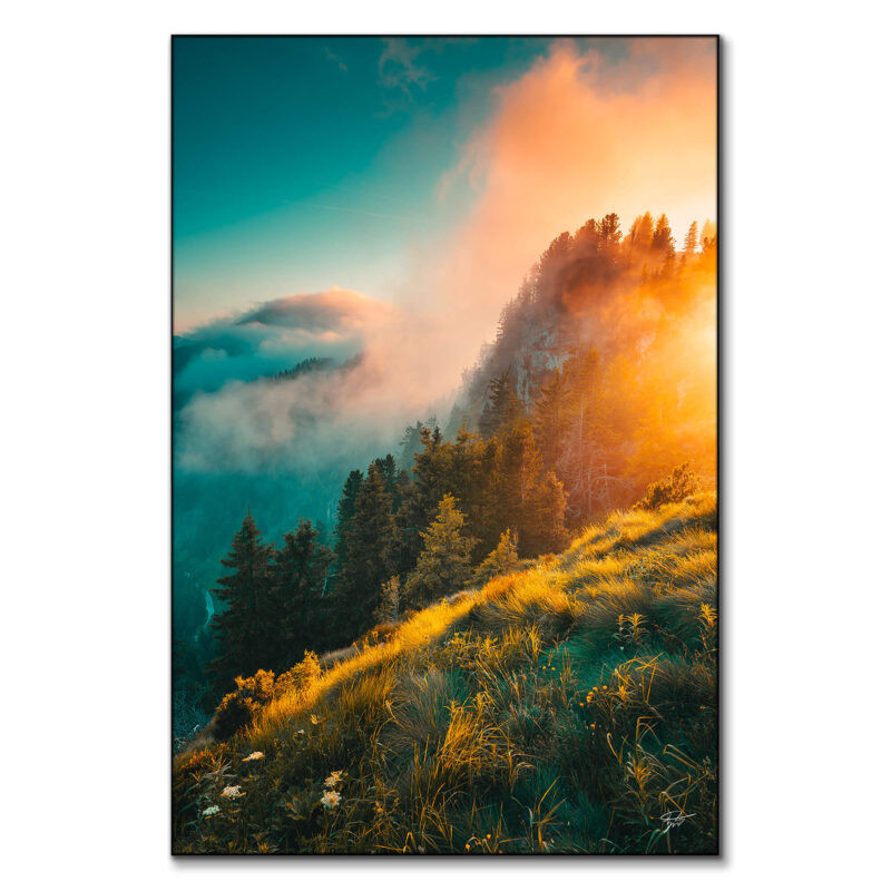 Convergence Orange Wall Art by Zach Doehler