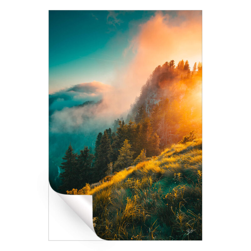 Convergence Orange Wall Art by Zach Doehler