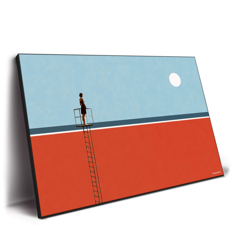 Pause at the Horizon Red Wall Decor by Underdott