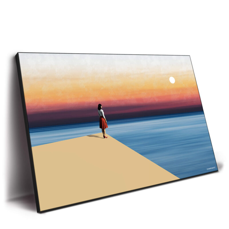 Silent Sunset Red Wall Decor by Underdott