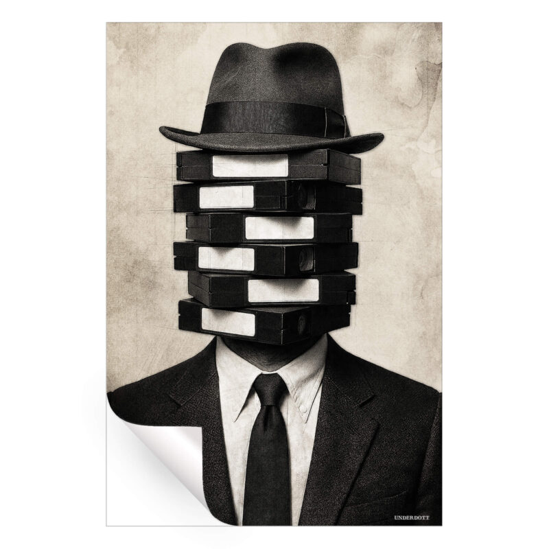 Outdated Black and White Wall Art by Underdott