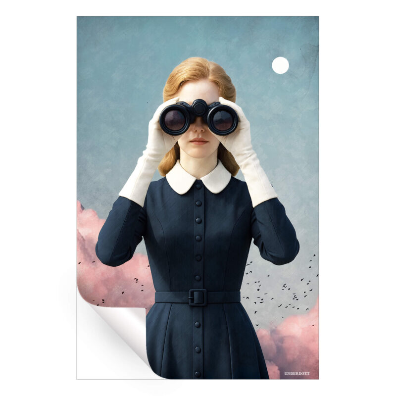 Searching for Horizons Pink Wall Art by Underdott