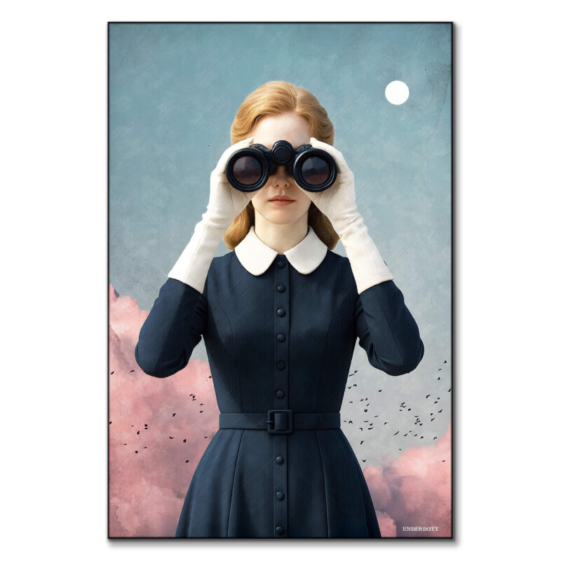 Searching for Horizons Pink Wall Art by Underdott