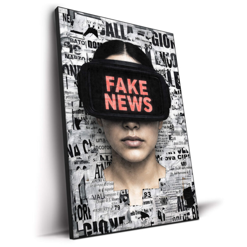 Fake News Black and White Wall Decor by Underdott