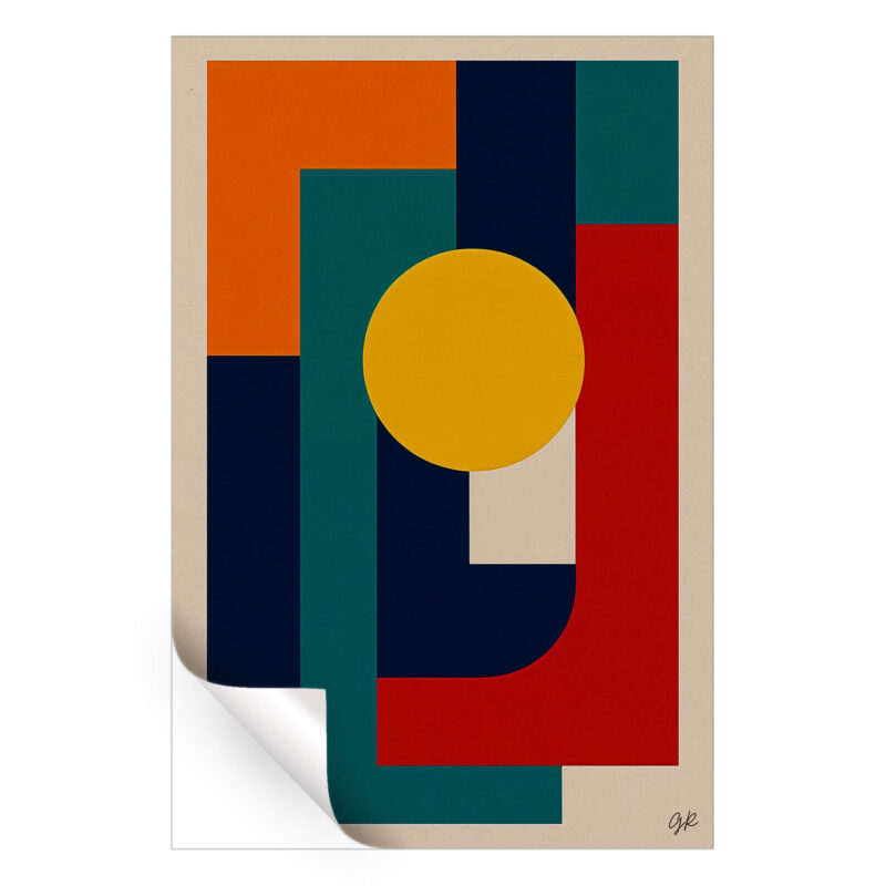 Where it All Aligns Colorful Wall Art by George Rosaly