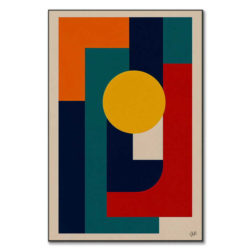 Where it All Aligns Colorful Wall Art by George Rosaly