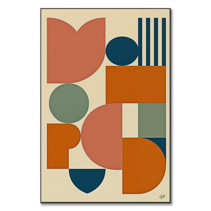 Geometry of Self Red Wall Art by George Rosaly