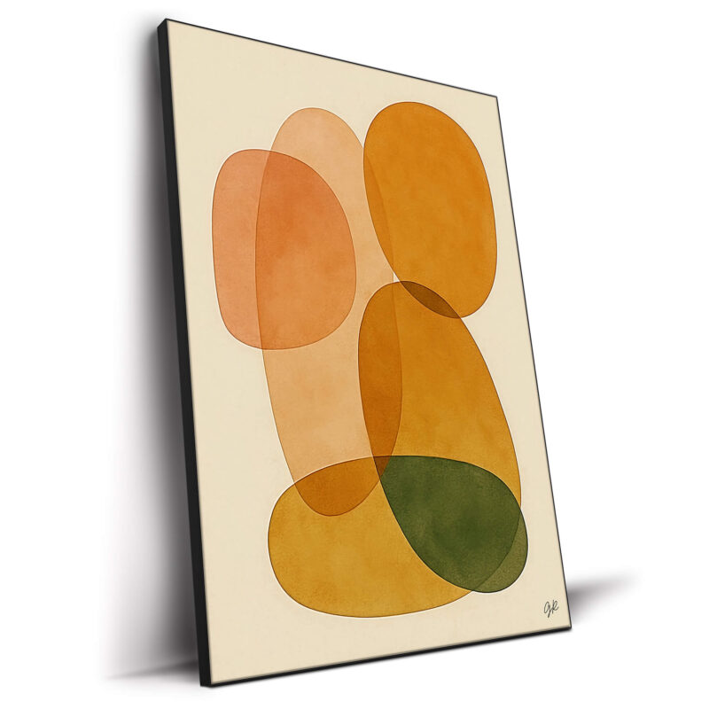 warm brown overlap geometric abstract