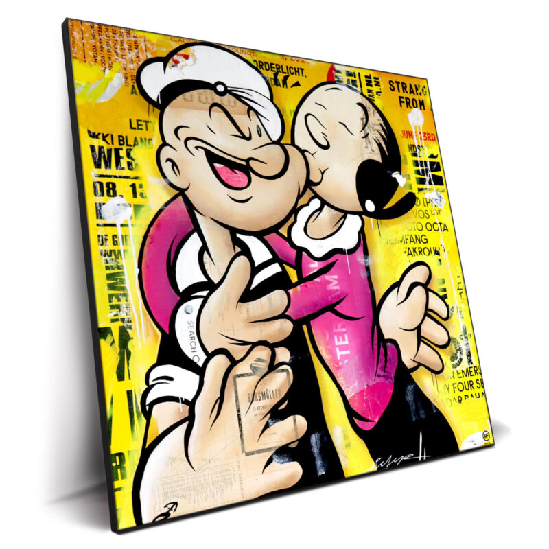 The Absence of Fear is Love Yellow Wall Decor by Michiel Folkers