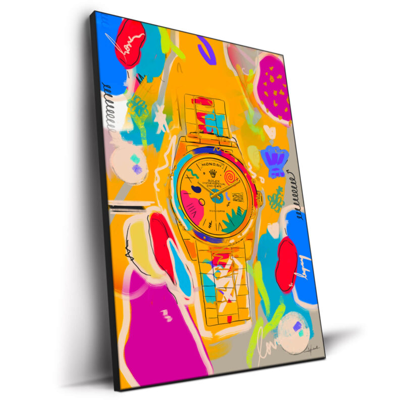 Rolex Monday Vibrant Wall Decor by Nuwarhol