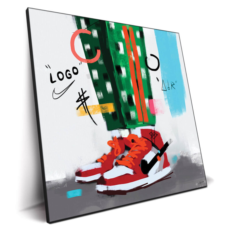 Logo Street Red Wall Decor by Nuwarhol