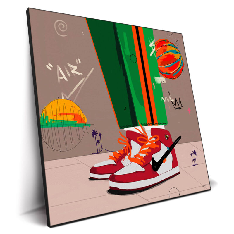 Virgil Street Red Wall Decor by Nuwarhol