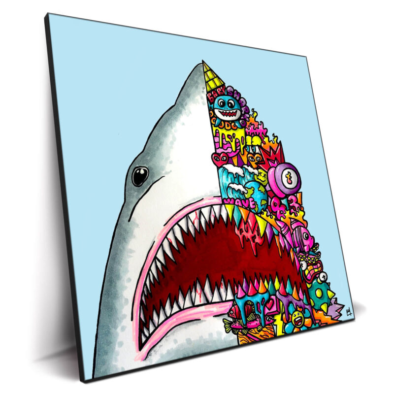 Jaws Vibrant Wall Decor by Wegs.Art