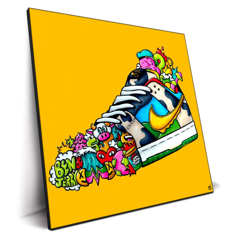 Laced Up Vibrant Wall Decor by Wegs.Art