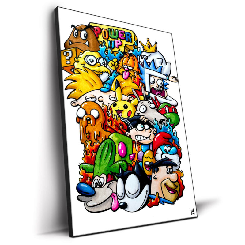 Cartoons Colorful Wall Decor by Wegs.Art