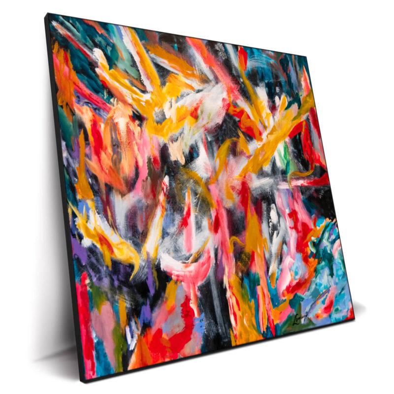 Striking Movement Vibrant Wall Decor by Bob Lombardi