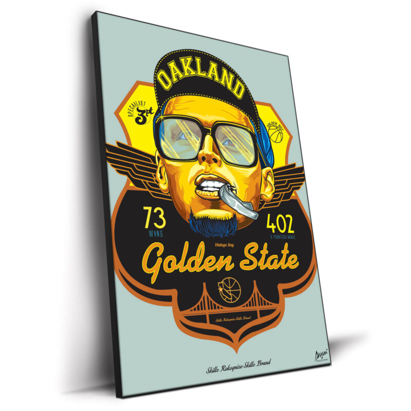 Steph Curry Vibrant Wall Decor by Kelley Jackson