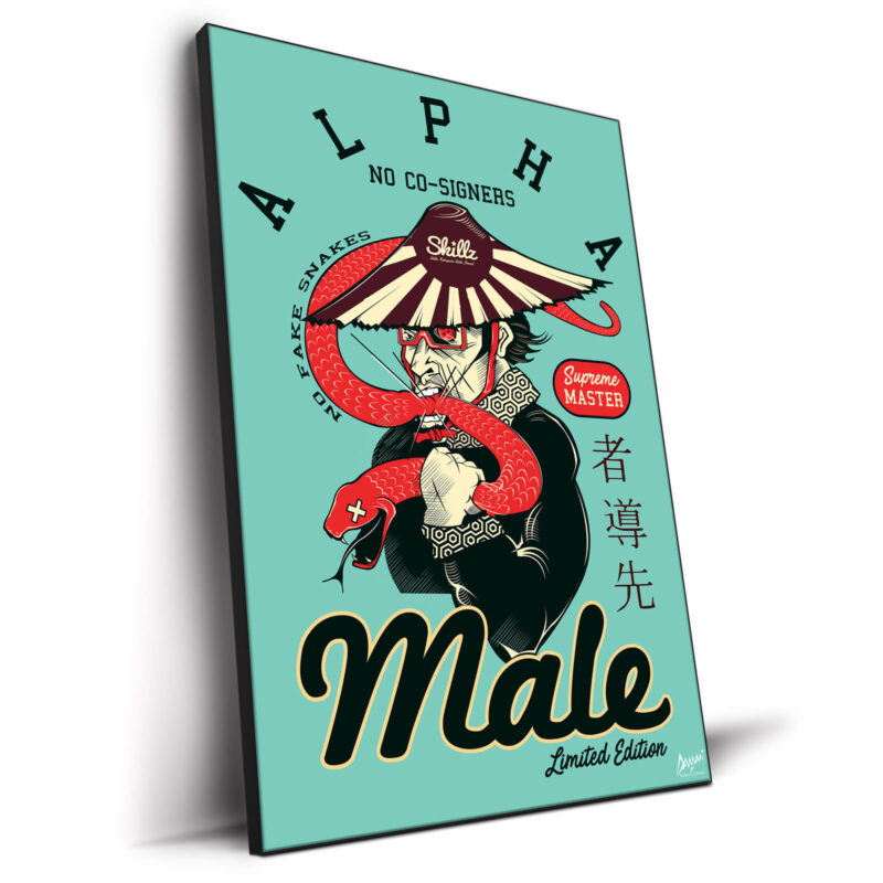 Supreme Master Alpha Male Blue Wall Decor by Kelley Jackson