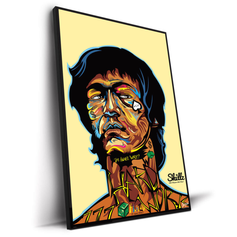 Bruce Lee Vibrant Wall Decor by Kelley Jackson