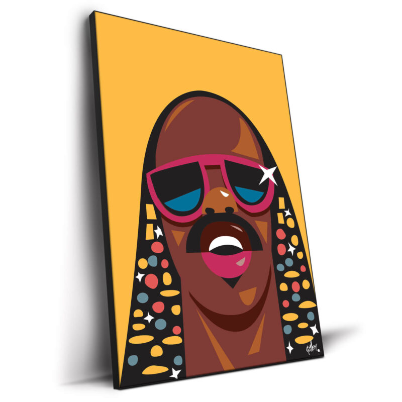 Stevie Wonder Yellow Wall Decor by Quincy Ray