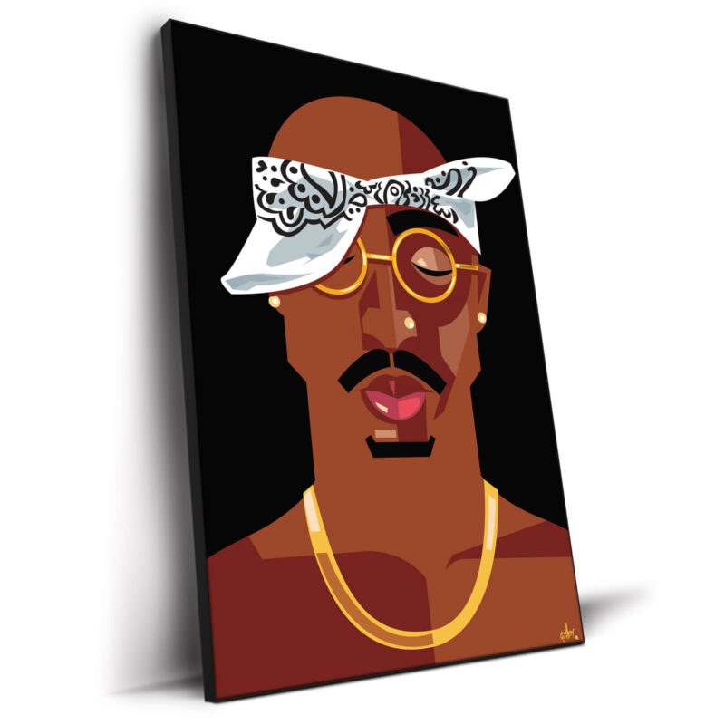 Tupac Dark Wall Decor by Quincy Ray