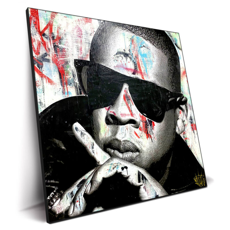 Jay-Z Black and White Wall Decor by Seek One