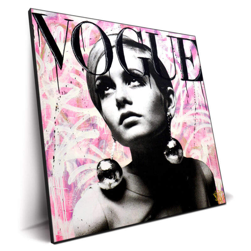 Twiggy x Vogue Black and White Wall Decor by Seek One