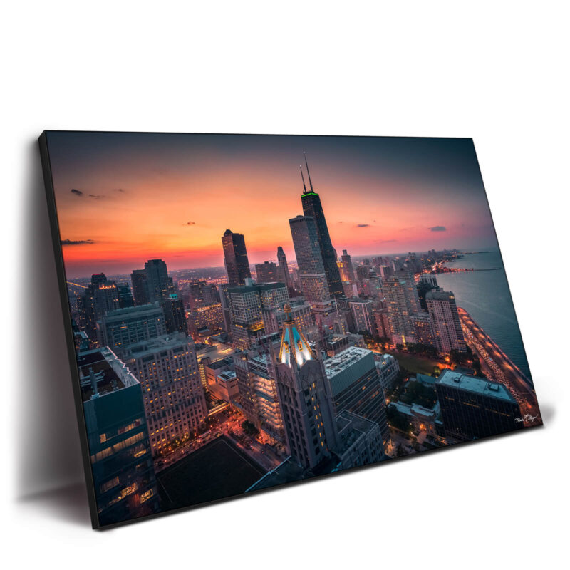 Chicago Skyline Warm Wall Decor by Michael Meyers