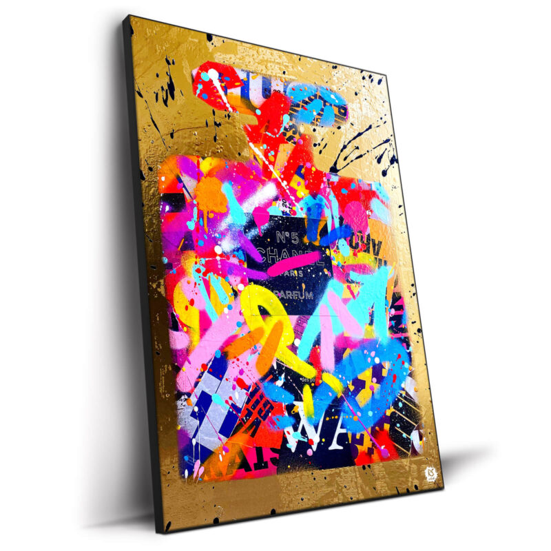 Streety Gold Fragrance Vibrant Wall Decor by RS Artist