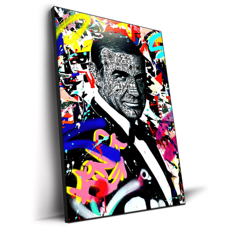 My Name is Bond Colorful Wall Decor by RS Artist
