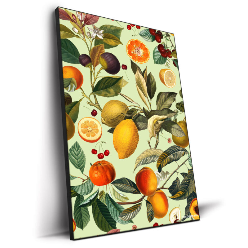 Vintage Fruit Pattern XIII Warm Wall Decor by Burcu Korkmazyurek