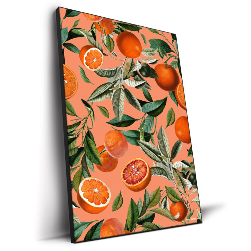 Vintage Fruit Pattern Warm Wall Decor by Burcu Korkmazyurek
