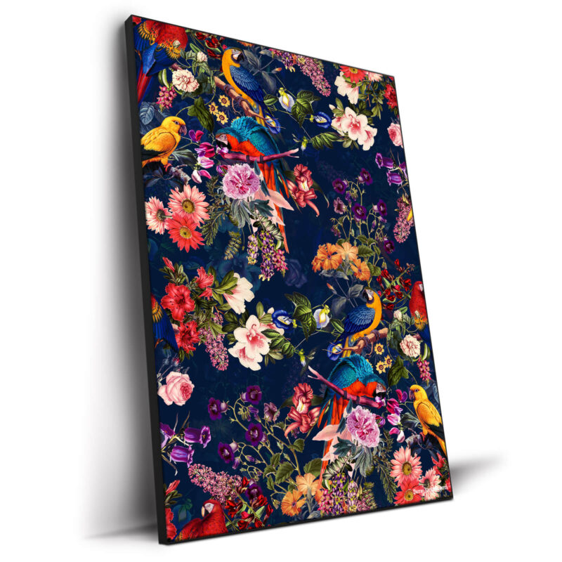 Floral and Birds XII Vibrant Wall Decor by Burcu Korkmazyurek