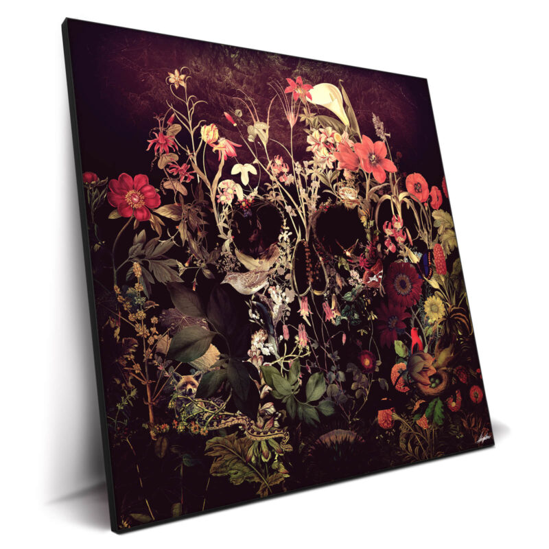 Bloom Skull Red Wall Decor by Ali Gulec