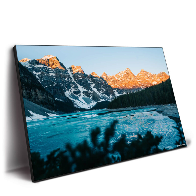 Frozen Sunrise Blue Wall Decor by Jared Q. Gunderson