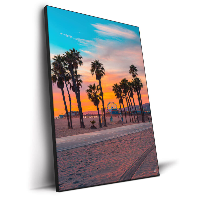 Blue and Orange Santa Monica Orange Wall Decor by Deston Isas