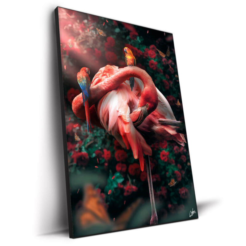 Funky Flamingo Warm Wall Decor by Zenja Gammer