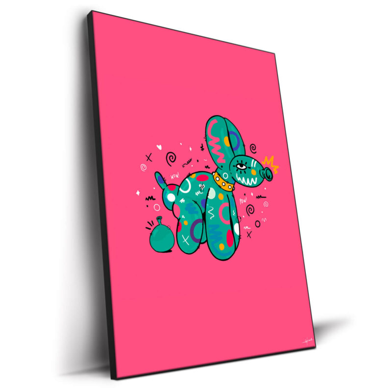 Balloon Dog Vibrant Wall Decor by Nuwarhol