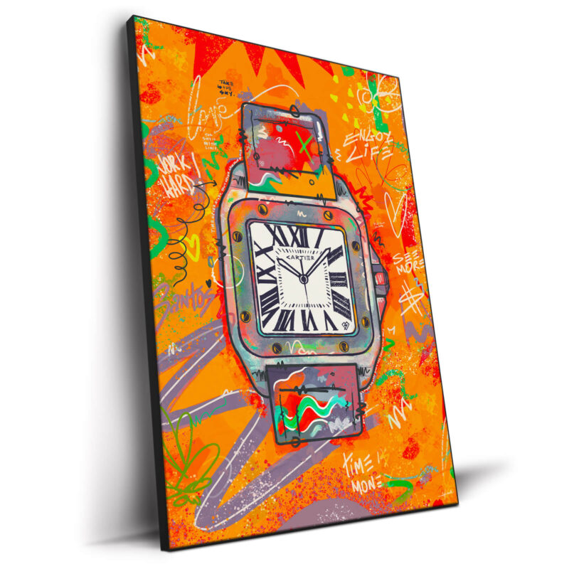 Grey Santos Vibrant Wall Decor by Nuwarhol