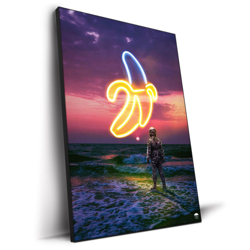 Neon Banana Wall Decor by Seamless