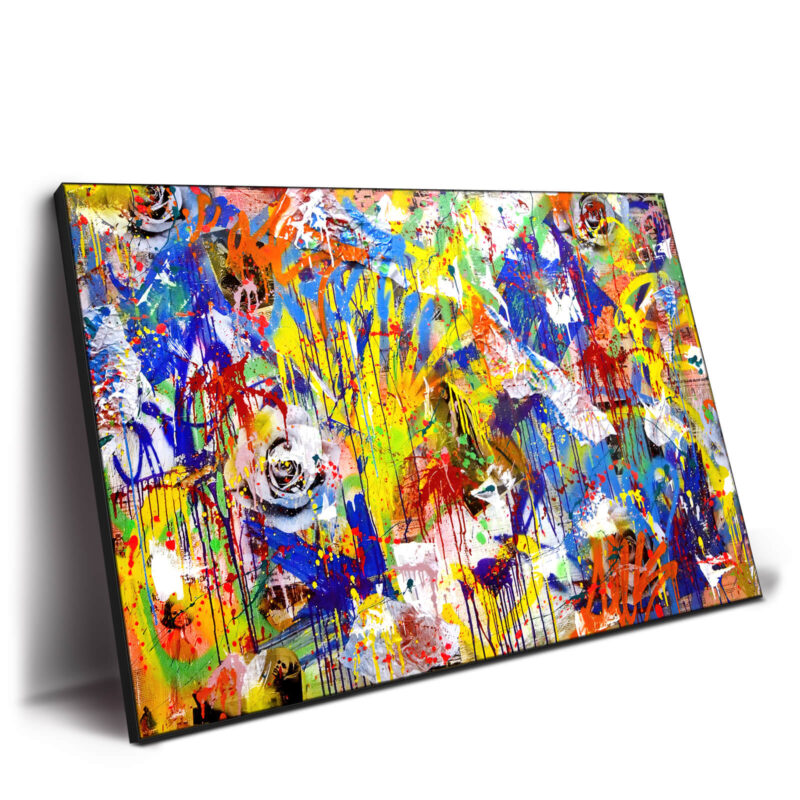 Yellow Graffiti Vibrant Wall Decor by Seek One